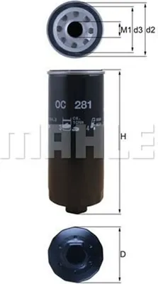Produktbild von Ölfilter KNECHT OC 281