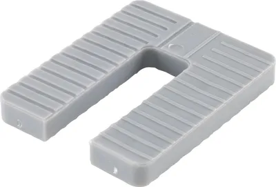 Produktbild von GLUSKE Euroklick Distanzplatte 65 x 52,5 x 8 mm, grau, 500 Stück | Unterlegkeile - Distanzplättchen