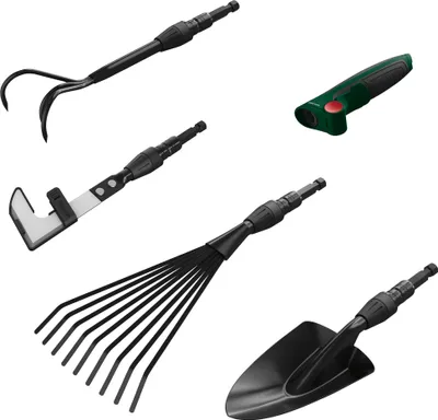 Image de Parkside Mini Set Outils Jardin Acier Inoxydable 5 Pièces