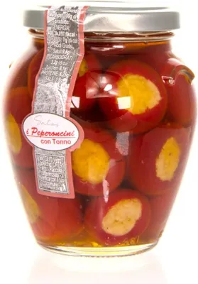 Produktbild von Satos Peperoncini con Tonno - Paprika gefüllt mit Thunfisch