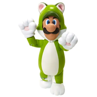Obrázek produktu pro Nintendo Super Mario figurka Kocour Luigi se Superball, 10 cm