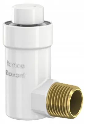 Immagine prodotto di Flamco | Sfiato Automatico Flexvent 1/2" AG - Bianco - Efficiente - Risparmio Energetico - Montaggio Facile
