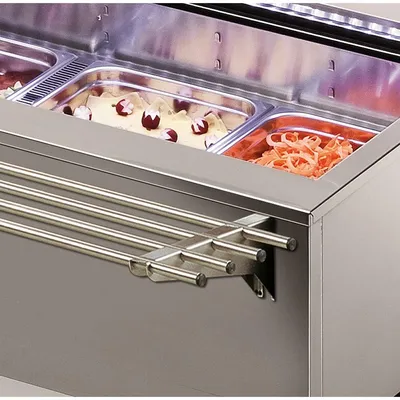 Produktbild von KBS Tablettrutsche für Salatbar Edelstahl für eine Frontseite