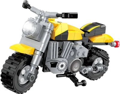Produktbild von Cogo CG3089 3-in-1-Motorrad  Klemmbausteine 251pcs Spielzeug Bausatz