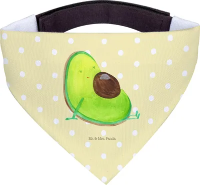 Produktbild von Mr. & Mrs. Panda Bandana Avocado Schwangerschaft - Gelb Pastell - Geschenk, Hunde Hals Tuch, Wunder, Hundehalstuch, Liebe, Halstuch, Schwanger, Schal, Baby, Für