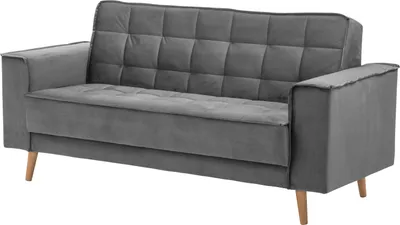 Produktbild von Max Winzer Sofa 2-Sitzer Jolene - Samtvelours anthrazit - Maße: 180 x 78 x 84 cm