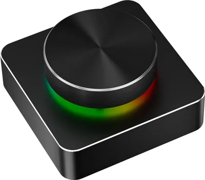 Obrázek produktu pro Přizpůsobitelný ovladač hlasitosti Multimediální ovladač BT + kabelové připojení s RGB světlem