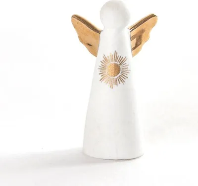 Produktbild von Porzellan Minischutzengel "Sonne"