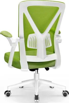Produktbild von Aiibot Ergonomischer Bürostuhl, höhenverstellbar, Wippfunktion, verriegelbarer Winkel, klappbare Armlehnen, 360° drehbar, bis 150 kg, Netzstoff & Memory-Schaum, SGS & BIFMA zertifiziert, 15 Min Montage