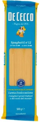 Obrázek produktu pro De Cecco Spaghetti n.12 italské dlouhé těstoviny 500 g