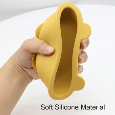Immagine prodotto di Ventosa in silicone per neonati e bambini, per l'auto-alimentazione del bambino, con cucchiaio, senza , lavabile in lavastoviglie e nel microonde