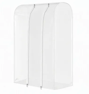 Kleiderbügel-Abdeckung transparent, PEVA, 120x50x150 cm, Staubschutz
