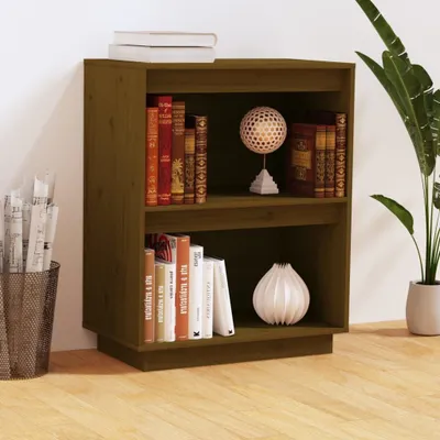 Produktbild von Beistellschrank Honigbraun 60x34x75 cm Massivholz Kiefer , Kommoden Design 2024