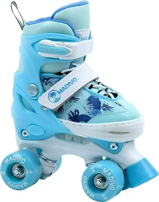Obrázok produktu pre MADIVO TROPIC detské kolieskové korčule ADJUSTABLE kolieskové korčule retro quad - BLUE veľkosť 34-37