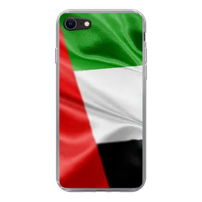 Produktbild von MuchoWow® Handyhülle Schutzhülle Hülle für iPhone 8 Die Flagge der Vereinigten Arabischen Emirate Silikon Softcase Handy Hülle - Schutzhaube