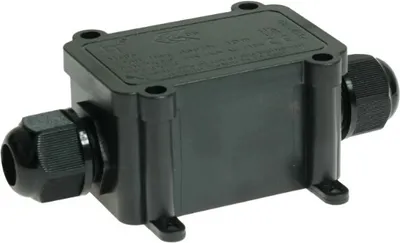 Obrázek produktu pro Hermetická připojovací krabice pro povrchovou montáž černá IP68 W-00403