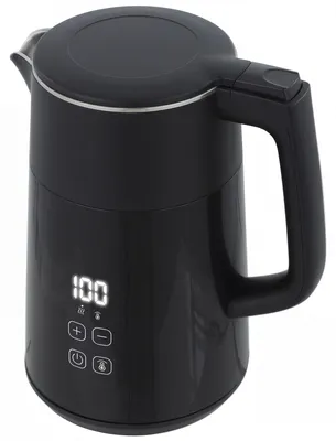 Produktbild von Elektrischer Wasserkocher, 1,7L, Schnellkochend, 2200W, mit LED-Display, Warmhaltefunktion, Trockenkochschutz, PTFE-frei