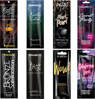 Obrázek produktu pro Extra Silné Bronzery 8 Ks Sada Na Opalování