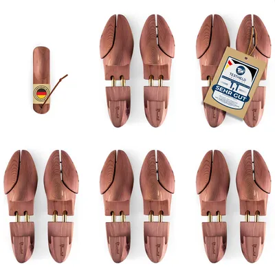 Image de Blumtal embauchoirs premium pour femmes et hommes en bois de cèdre, chausse-pied inclus, élargisseurs de chaussures au design ergonomique, taille 42/43