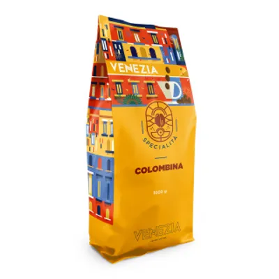Zdjęcie produktu dla Kawa ziarnista Venezia Colombina włoska kawa mieszana 1kg