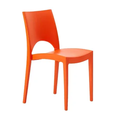 Produktbild von Stapelstuhl Aus Polypropylen Farbig Grand Soleil Paris Garten Outdoor - Orange