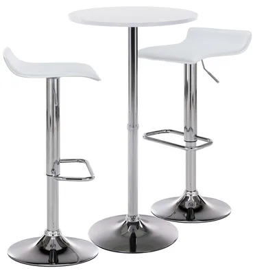 Produktbild von CLP 2er Bartisch Set Esberg weiß