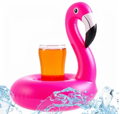 Produktbild von Nafukovací párty příslušenství Držák nápojů Nafukovací matrace Flamingo Plavecký kruh Bazén