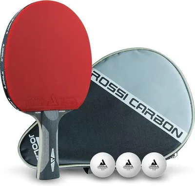 Produktbild von Tischtennisschläger Set - Carbon, für fortgeschrittene Spieler, inklusive Tischtennisbälle und Tasche