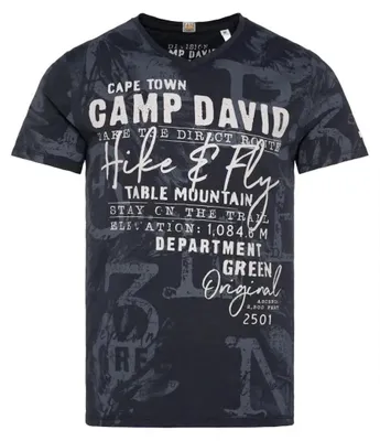 Productafbeelding van Camp David T-shirt. PARAGLIDING CAPE TOWN. T-shirt met korte mouwen