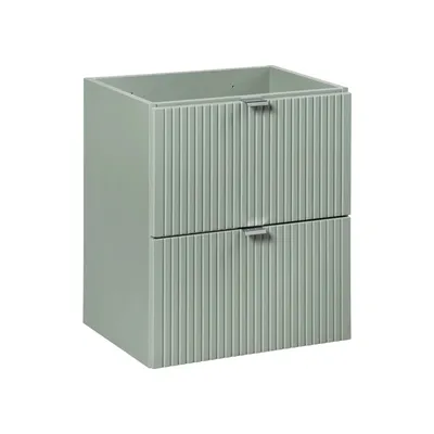 Zdjęcie produktu dla Szafka Pod Umywalkę 50 Cm Zielona Reed Green 2 Szuflady Łazienka