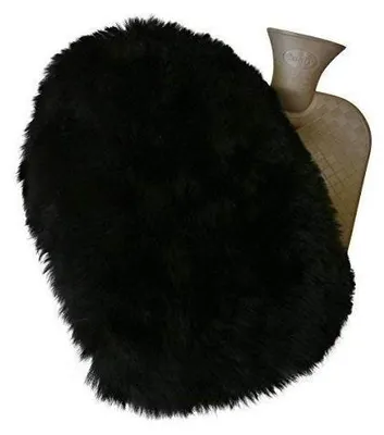Image de Ensemble de bouillotte avec couverture en Laine, noir