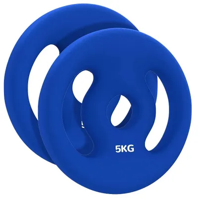 Immagine prodotto di Dischi di zavorra, materiale resistente, design ergonomico, 2 x 5 kg