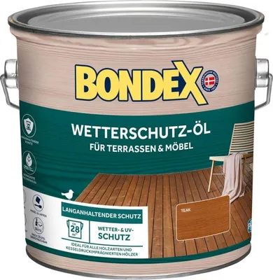 Produktbild von Bondex Wetterschutz-Öl Teak 2,5 L - 467570