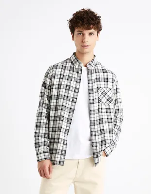 Produktbild von Celio Canewto kariertes Flanellhemd S