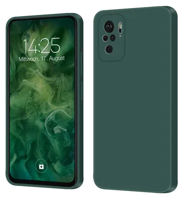 Produktbild von Hülle für Xiaomi Redmi Note 10 Case Cover Bumper Smartphone Softgrip Schutzhülle Farbe: Grün