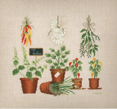 Immagine prodotto di Set per punto croce "Le Bonheur des Dames", schema contato, 24x22cm