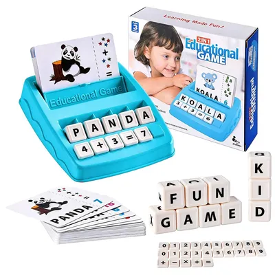 Produktbild von Lernspiel Kinder Buchstaben Zahlen Set Montessori Lernspielzeug Alphabet & Rechnen 32 Karten 10 Buchstaben 20 Zahlen für Kinder 3-8 Jahre