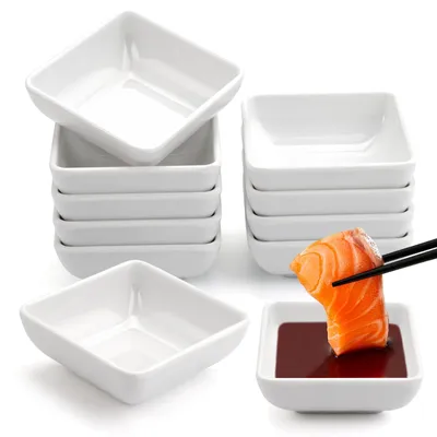 Produktbild von Dipschalen Set - 10 Stück Quadratische Mini Schalen - Mini Dip Schälchen