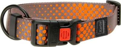 Produktbild von Karlie Art Sportiv Plus Dots - Hundehalsbänder - L - Nylon - Orange - 45-65x2,5 cm