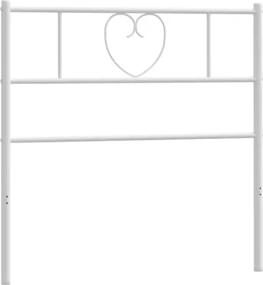 Produktbild von vidaXL Ersatz-Kopfteil Metall Weiß 90 cm