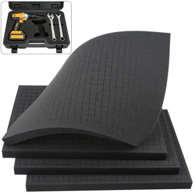 Rasterschaum 4er-Pack, 405x305x25 mm, Polyurethanschaum