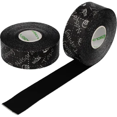 Produktbild von Nasara Tape 2,5cm x 5m - 2 Rollen : schwarz Farbe: schwarz