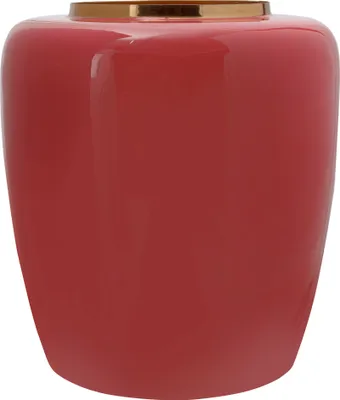 Produktbild von Vase Art Deco 100 Koralle / Gold