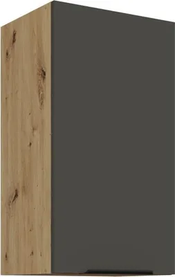 Obrázek produktu pro Horní kuchyňská skříňka LUNARA - šířka 40 cm, grafit / dub artisan