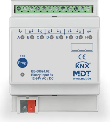 Zdjęcie produktu dla MDT BE-08024.02 Wejście binarne 8gang 4TE REG 24VAC/DC (BE-08024.02)