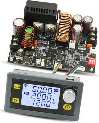 Obrázok produktu pre LCD displej Nastaviteľný jednosmerný prúd Stabilizované napájacie zdroje Konštantné napätie a konštantný prúd 20A 1200W Step-down modul