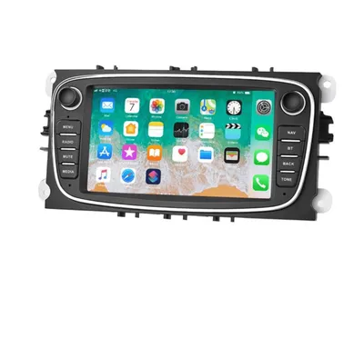 Immagine prodotto di PODOFO Autoradio 2DIN con 2GB di RAM, compatibile con Ford S-Max, Mondeo, Galaxy, C-Max, Focus, KUGA. Autoradio Android con GPS, navigazione, mappe, telecamera e connessione USB, ideale per Ford Focus, Ford Mondeo, Ford Galaxy