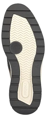 Produktbild von Rieker Herren Sneaker in Strickoptik mit elastischem Einstieg 14750, Größe:41 EU, Farbe:Braun