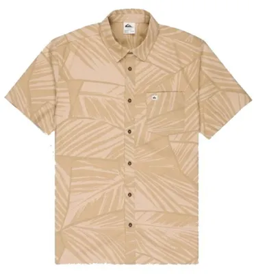 Image de Chemise à manches courtes Quiksilver Forkhill beige : taille L