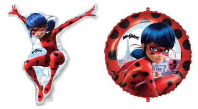 Produktbild von "Miraculous Ladybug" Folienballon-Set, Dekoration für Kindergeburtstage